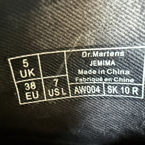 Dr. Martens Womens 7 Black Leather Jemima Kiltie Lace Up Chukka Boots Shoes - Picture 8 of 9